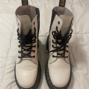 White Platform Doc Martens